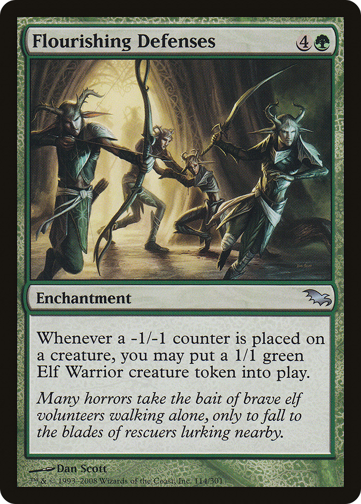 Défenses florissantes (SHM-114) - Shadowmoor Foil 