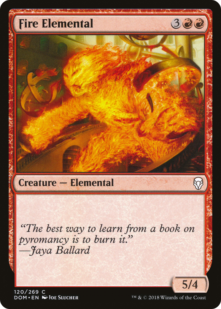 Élémentaire de feu (DOM-120) - Dominaria Foil