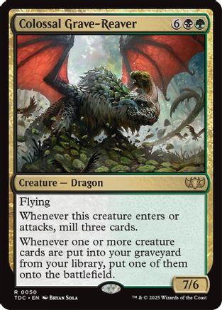Saccageur de tombes colossal (TDC-050) - Commandant : Tarkir : Tempête de dragons