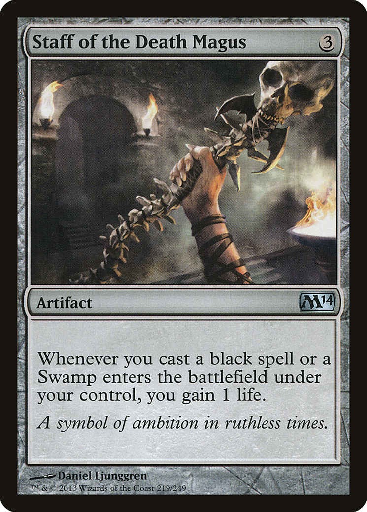 Staff of the Death Magus (M14-219) - Magic 2014