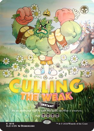 Élimination des faibles (feuille arc-en-ciel) (SLD-1818) - Feuille de la série Secret Lair Drop 