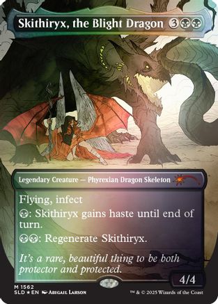 Skithiryx, le dragon du fléau (feuille arc-en-ciel) (SLD-1562) - Collection Secret Lair 