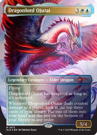 Dragonlord Ojutai (Rainbow Foil) (SLD-1973) - Secret Lair Drop Series Foil
