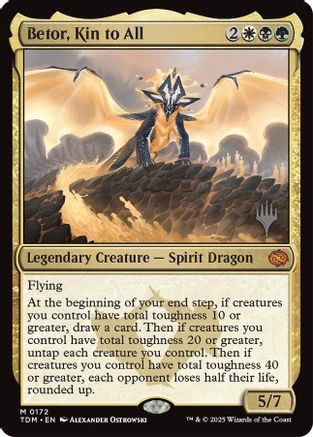 Betor, Kin to All (PPTDM-172) - Promo Pack: Tarkir: Dragonstorm Foil