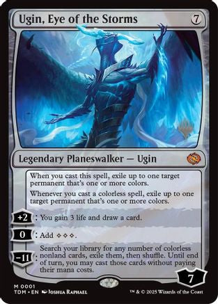 Ugin, Eye of the Storms (PPTDM-001) - Promo Pack: Tarkir: Dragonstorm Foil