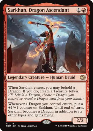 Sarkhan, Dragon Ascendant (PPTDM-118) - Pack promotionnel : Tarkir : Tempête de dragons 