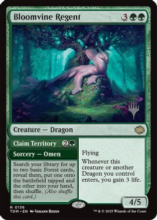 Bloomvine Regent (PPTDM-136) - Promo Pack: Tarkir: Dragonstorm Foil