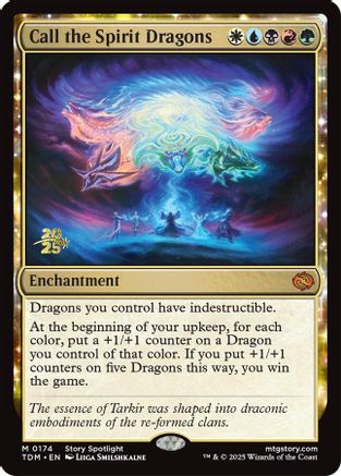 Call the Spirit Dragons (PRE-174) - Prerelease Cards Foil