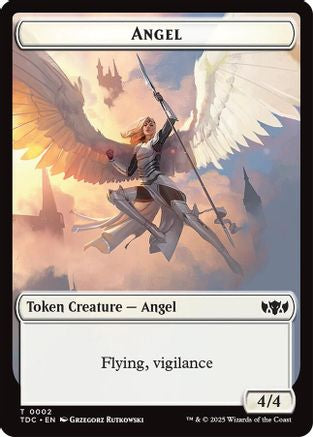 Jeton double face Ange // Esprit (TDC-2 // 6) - Commandant : Tarkir : Tempête de dragons 