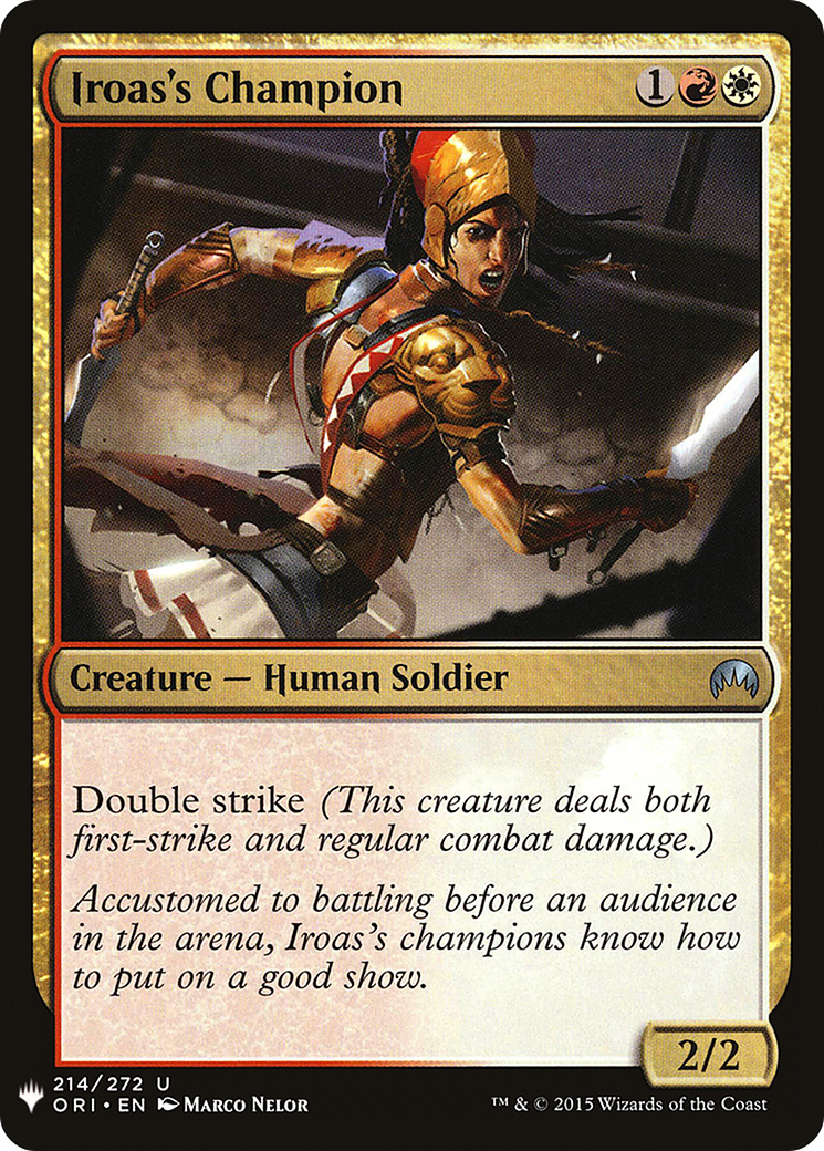 Iroas's Champion (LIST-ORI-214) - The List
