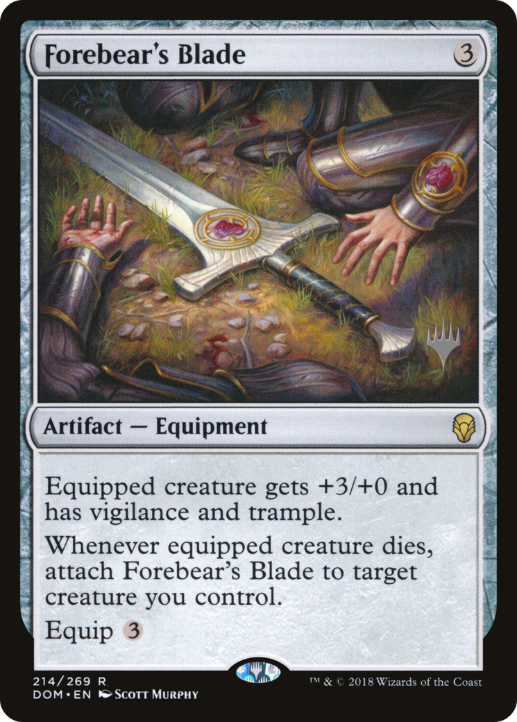 Forebear's Blade (PPM20-214P) - Dominaria Promos