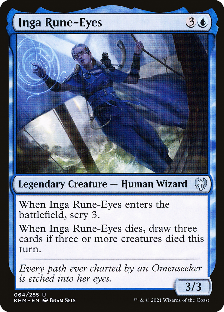 Inga Yeux Runiques (KHM-064) - Kaldheim