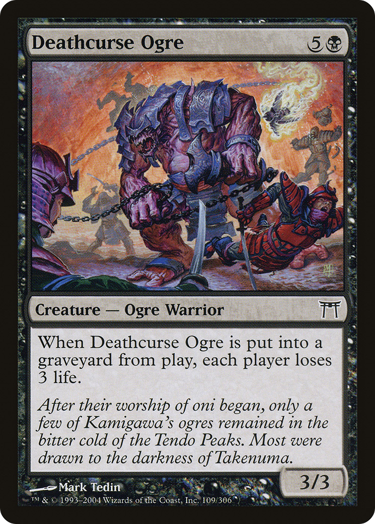 Deathcurse Ogre (CHK-109) - Champions of Kamigawa Foil