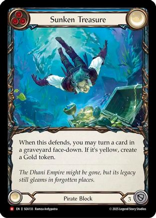 Sunken Treasure (SEA133) - High Seas Rainbow Foil