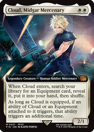 Cloud, Midgar Mercenary (Extended Art) (FIN-427) - FINAL FANTASY: (Extended Art) Foil
