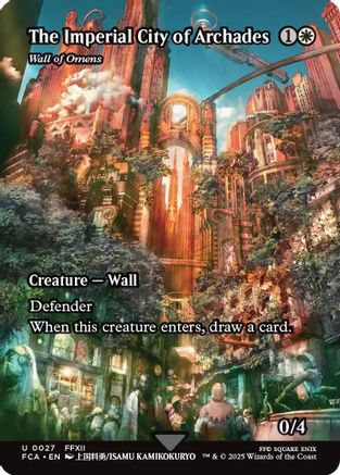 The Imperial City of Archades - Wall of Omens (Showcase) (FCA-027) - FINAL FANTASY: Through the Ages