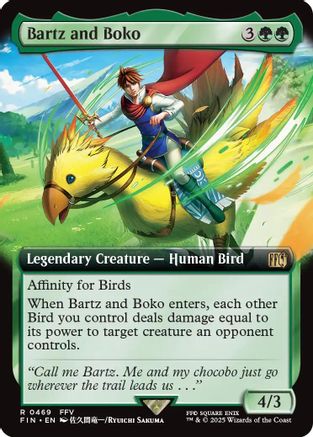 Bartz and Boko (FIN-469) - FINAL FANTASY: (Extended Art) Foil