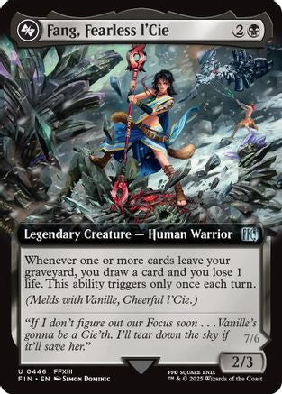 Fang, Fearless l'Cie (Extended Art) (FIN-446) - FINAL FANTASY: (Extended Art) Foil