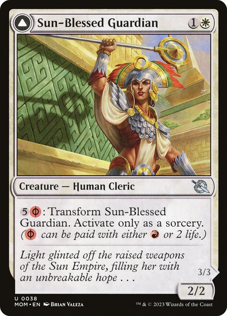 Sun-Blessed Guardian (MOM-038) - March of the Machine Foil