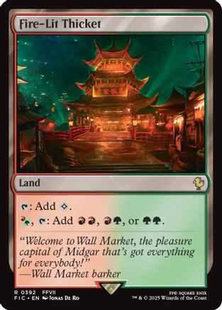 Fire-Lit Thicket (FIC-392) - Commander: FINAL FANTASY