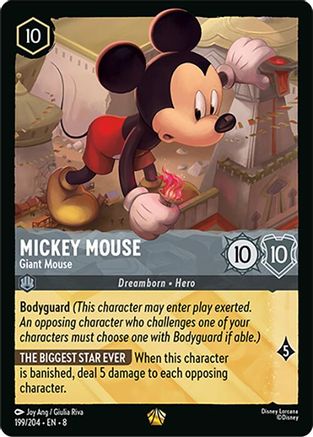Mickey Mouse - Giant Mouse (199/204) - Reign of Jafar