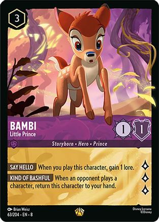 Bambi - Little Prince (63/204) - Reign of Jafar Cold Foil