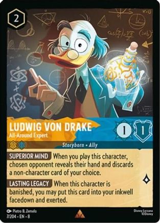 Ludwig Von Drake - All-Around Expert (7/204) - Reign of Jafar