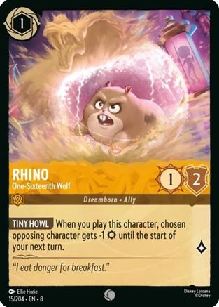 Rhino - One-Sixteenth Wolf (15/204) - Reign of Jafar Cold Foil