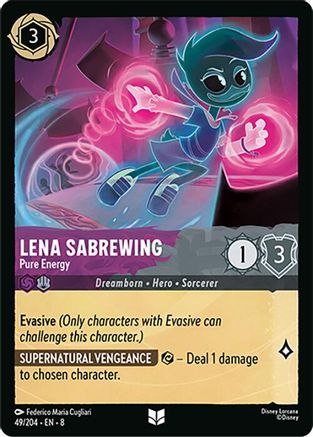 Lena Sabrewing -- Pure Energy (49/204) - Reign of Jafar Cold Foil