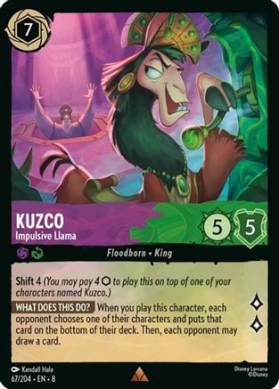 Kuzco - Impulsive Llama (67/204) - Reign of Jafar
