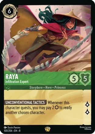 Raya - Infiltration Expert (100/204) - Reign of Jafar Cold Foil