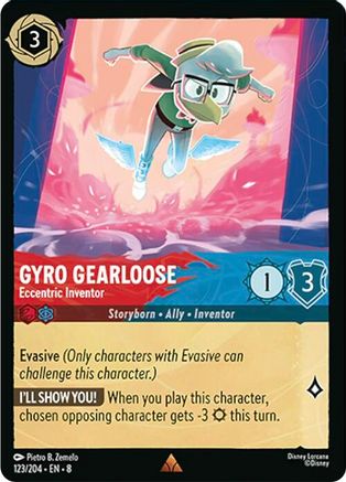 Gyro Gearloose - Eccentric Inventor (123/204) - Reign of Jafar Cold Foil