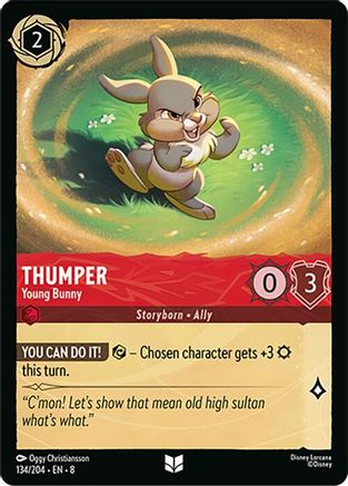 Thumper - Young Bunny (134/204) - Reign of Jafar Cold Foil