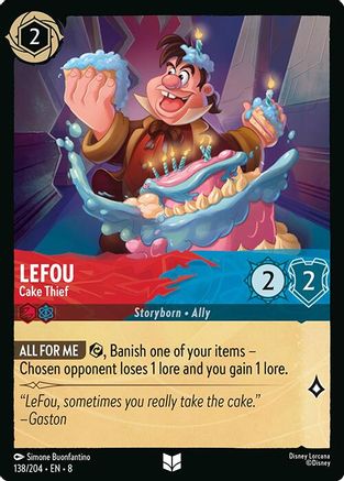 LeFou - Cake Thief (138/204) - Reign of Jafar Cold Foil