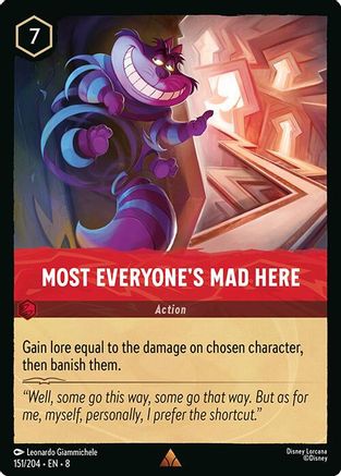 Most Everyone's Mad Here (151/204) - Reign of Jafar Cold Foil