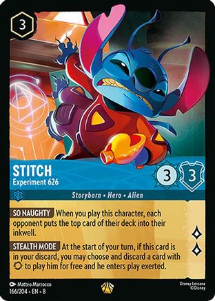 Stitch - Experiment 626 (166/204) - Reign of Jafar Cold Foil