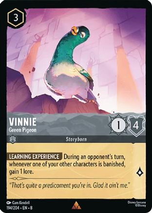 Vinnie - Green Pigeon (194/204) - Reign of Jafar Cold Foil