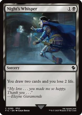 Night's Whisper (FIC-280) - Commander: FINAL FANTASY