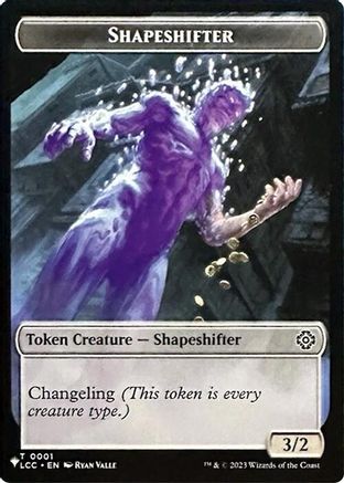 Shapeshifter // Cat Double-Sided Token (SLD-1 // 11) - Secret Lair Drop Series