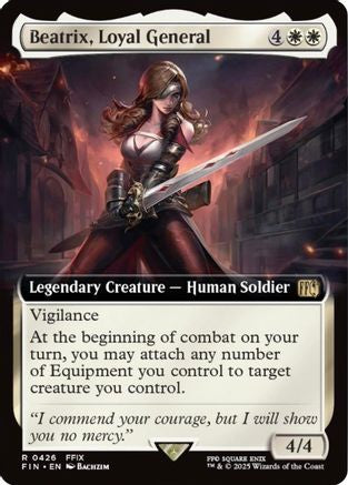 Beatrix, Loyal General (FIN-426) - FINAL FANTASY: (Extended Art) Foil
