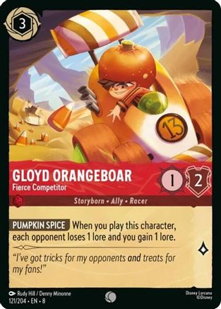 Gloyd Orangeboar - Fierce Competitor (121/204) - Reign of Jafar