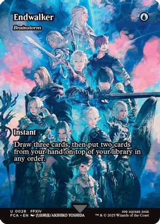 Endwalker - Brainstorm (Showcase) (FCA-028) - FINAL FANTASY: Through the Ages / Endwalker (Borderless) Foil