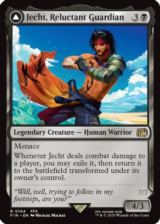Jecht, Reluctant Guardian // Braska's Final Aeon (FIN-104) - FINAL FANTASY: (enchantment) Foil