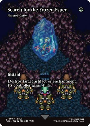Search for the Frozen Esper - Nature's Claim (Showcase) (FCA-047) - FINAL FANTASY: Through the Ages / Search for the Frozen Esper (Borderless) Foil