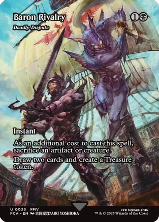 Baron Rivalry - Deadly Dispute (Showcase) (FCA-033) - FINAL FANTASY: Through the Ages / Baron Rivalry (Borderless) Foil
