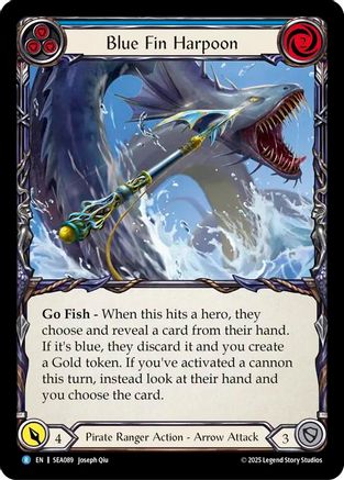 Blue Fin Harpoon (SEA089) - High Seas Rainbow Foil