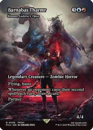 Barnabas Tharmr - Kraum, Ludevic's Opus (Showcase) (FCA-056) - FINAL FANTASY: Through the Ages / Barnabas Tharmr (Borderless) Foil