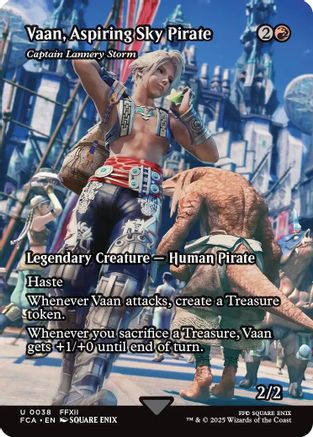 Vaan, Aspiring Sky Pirate - Captain Lannery Storm (Showcase) (FCA-038) - FINAL FANTASY: Through the Ages / Vaan, Aspiring Sky Pirate (Borderless) Foil