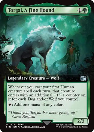 Torgal, A Fine Hound (FIN-474) - FINAL FANTASY: (Extended Art) Foil
