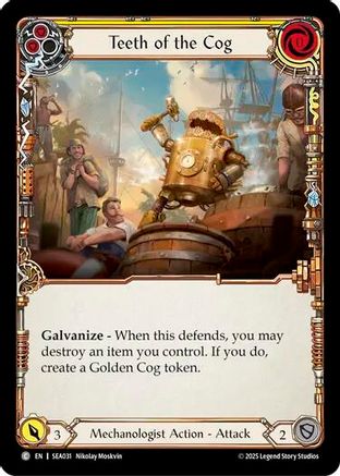 Teeth of the Cog (Yellow) (SEA031) - High Seas Rainbow Foil